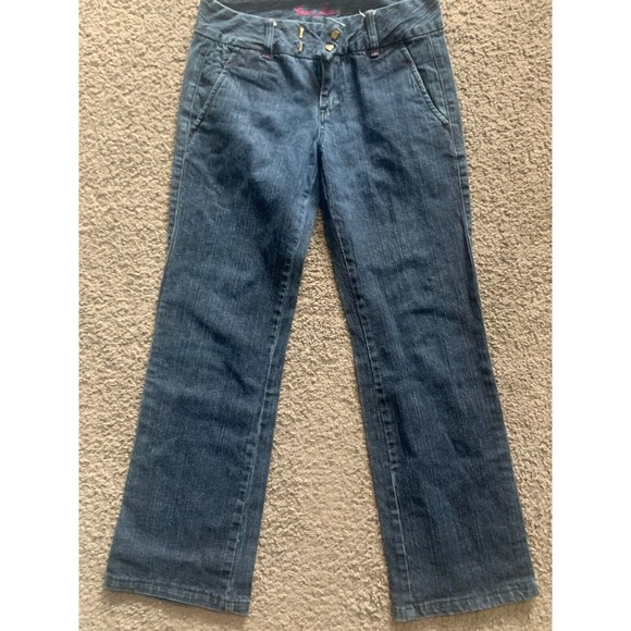 Guess Jeans Doheny Q739P002 Bootcut Flap Pockets Blue Women Size 28x32 - Picture 4 of 8